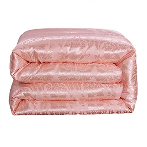 HANOLI Edredón de Seda de Verano e Invierno, edredón de Seda China, edredón de Colores morados, edredón de Manta de Seda Natural/Morera