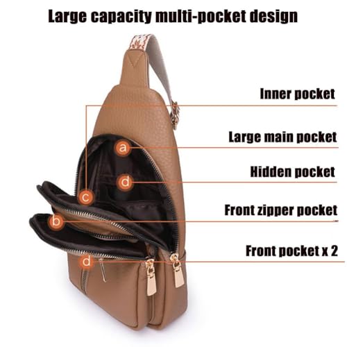 Wbougisay Crossbody Bag, Cross Body Bag for Woman, Leather Anti-Theft Large Capacity Travel Bags, Birthday Gifts(Black)3