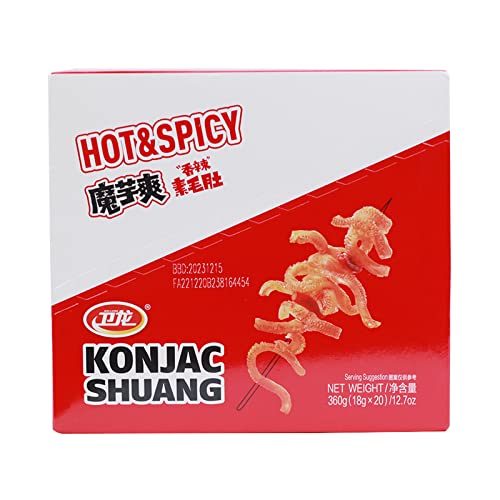 WeiLong Konjac Snack, Spicy Hot Strips, Spicy Snacks Latiao La tiao, Chinese Snacks Moyushuang,...