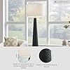 Signature Design by Ashley Hallburg Modern Textured Polyresin Floor Lamp with 3-Way Switch, Black