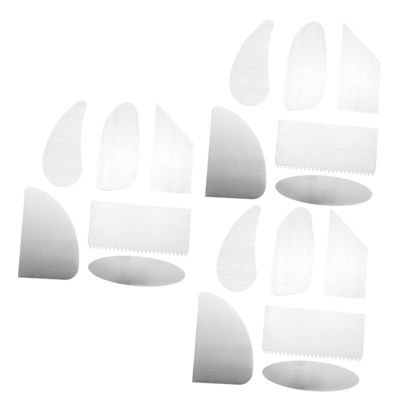 TEHAUX 18pezzi Strumenti Acciaio Inossidabile per Scolpire Argilla Raschietti per Creazioni Ceramica Accessori per Arte Argilla Raschiatura e Modellazione Facile