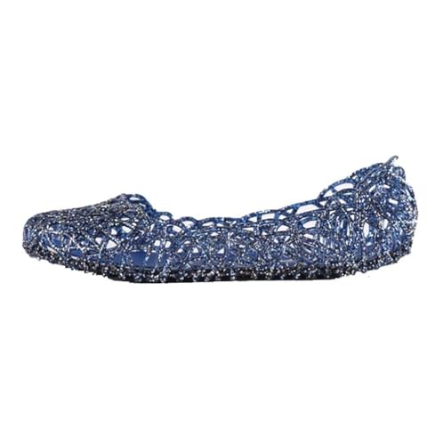 Image of Women's Jelly Sandals Ballet Shoes Slip On Flats Hollow Out Loafers
