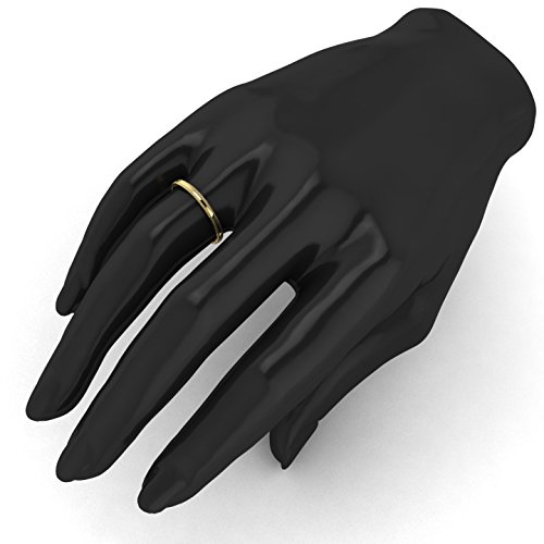 LANDA JEWEL Solid 14k White Rose Yellow Gold 2mm Light Court Shape Comfort Fit Polished Wedding Ring Milgrain Band4