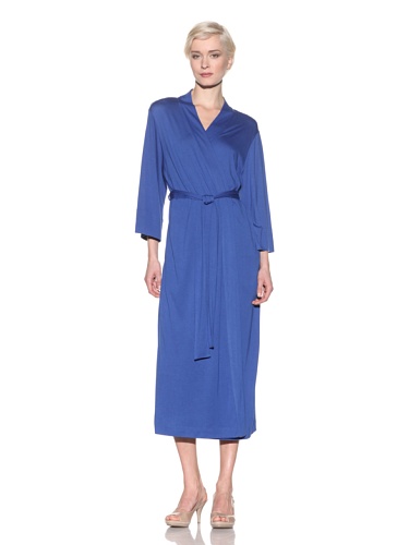 Image of Natori Shangri La Long Robe with Kimono Sleeves, Bathrobe for Women