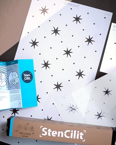 STENCILIT® Celestial Wall Stencil for Painting - 2 Pack of