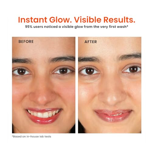 Image of Foxtale Super Glow Detan Face Wash with Vitamin C & Papaya enzyme, Tan Removal, Brightens & Reduces Pigmentation, Gentle Exfoliation | Face Wash for Men & Women | All Skin Types - 50ml
