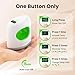 Calogy Super Mini Heat Press Machine, Fast Up to Max 410℉ in 3Mins & 4 Heating Setting with LED Display, Mini Iron for Crafting with Precision Tip, Easy for Small Objects Like Shoes, Hats(White Green)