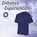Vizari Youth Athletic Crewneck T-Shirt – Quick-Dry Tees for Gym, Running, Soccer, Basketball, & All Sports (Pack of 1, 3 & 5) Navy