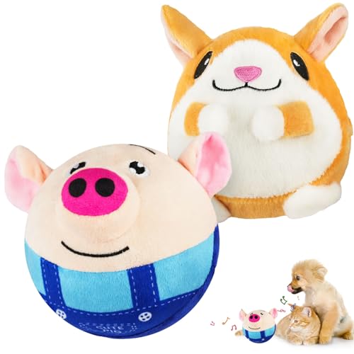 Adiwo Giochi per Cani Interattivi Palla, Giocattolo Che Rimbalza per Animali Domestici, Giocattolo Sonoro con Movimento Autonomo, Lavabile e Ricaricabile per Cani e Gatti