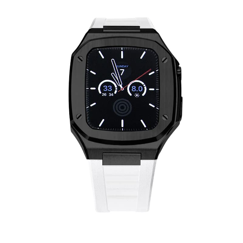 Kit Modification Apple Watch Cadre Métal Bracelet iWatch 44mm 45mm 42mm