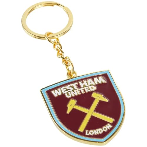 West Ham United FC Porte-clés en métal avec logo du club londonien