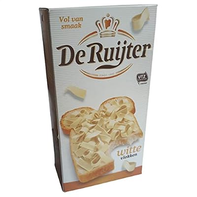 Chocolate Flakes White De Ruijter | De Ruijter Chocolate Flakes White | White Chocolate Flakes | 10.58 Ounce Total
