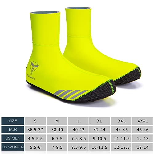 Gewage Cycling Shoe Covers Winter Thermal Warm Cycling Overshoes Water Resistant Windproof Bike Bicycle Shoe Covers For Man Woman #TOP6
