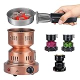 Cobus Fuze Shisha Kohlegrill Kupfer – tragbarer Kohlekorb mit Shisha Zange | 150cm Kabel Shisha Kohleanzünder | DAS Shisha Zubehör | Kohleanzünder Shisha Kohle | Kohlenanzünder | Kohle Shisha