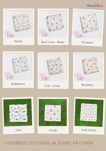 Image of MamaBee Organic Cotton Muslin Button Jabla | Printed Jabla | for Boys & Girls | Soft & Comfortable Baby Products | Sleeveless Vest | Snap Button Jabla |