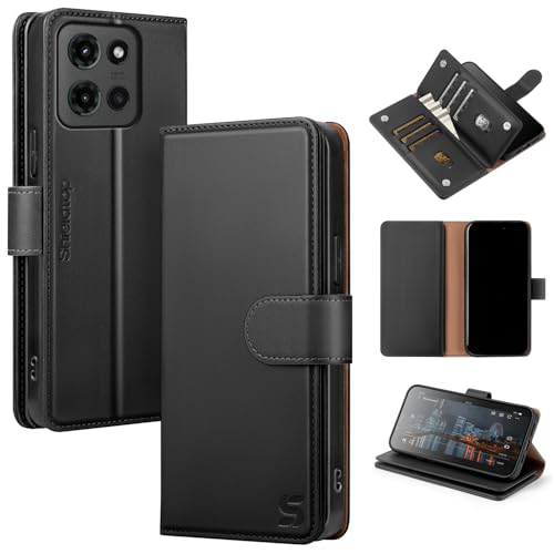 Shieldtop Compatible with Motorola Moto G Stylus 5G 2026/2025 Wallet Case with Card Holder,Women Men RFID Blocking PU Leather Case Flip Shockproof TPU Protective Cover Credit Card Slots,Black by Shieldtop - Used condition - US$7.04