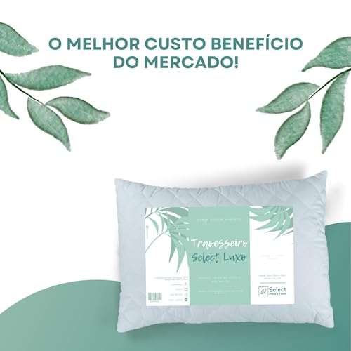 Travesseiro TRP Imports Select Fibras Luxo 50x70 Fibra de Silicone
