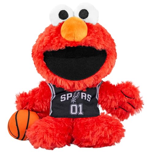 Bleacher Creatures San Antonio Spurs Sesame Street Elmo 8" Kuricha - Officially Licensed NBA Plush Toy