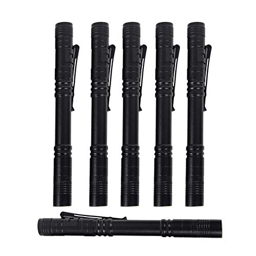 Pen Flashlight, Led Mini Penlight Super Bright Pocket Clip Pen Light Compact Flashlight