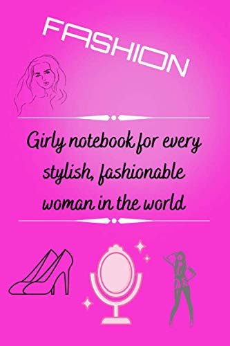 girly notebook for every stylish, fashionable woman in the world: this notebook is 31,80 cm in largeur and 23,50 in hauteur 9*6 inches