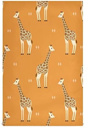 Kigai Funny Giraffes Kitchen Towels 18x28inch Ultra Soft Absorbent Quick Drying Kitchen Dish Towels Washable Cleaning Cloths Hand Towels Tea and Bar Towels, 4 Pack
