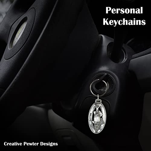 Image of Creative Pewter Designs Walleye Keychain F075KC, Walleye Keychain, Pewter Keychain