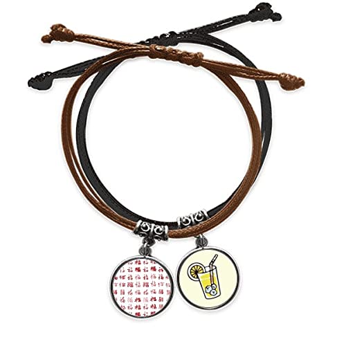 Bracelet corde rouge patriotisme harmonie en cuir tressé