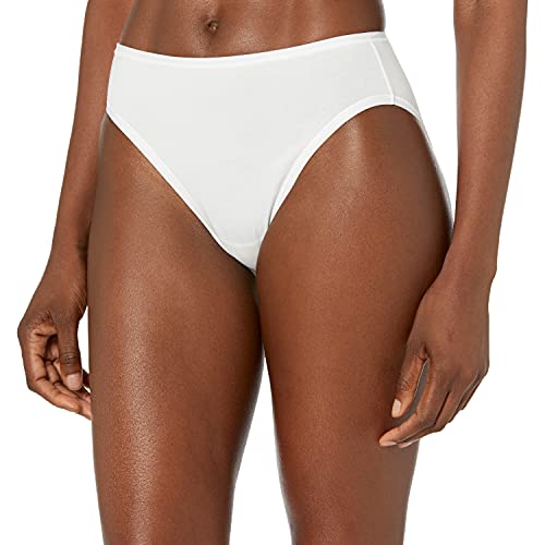 Image of Amazon Essentials Women's Cotton Spandex High Leg Brief Underwear, Breathable