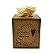 CVHOMEDECO. Primitives Square Tissue Box Cover Rustic Country Welcome Cardboard Tissue Box Holder for Home/Bath Decor, 5-1/4 x 5-1/4 x 6 Inch