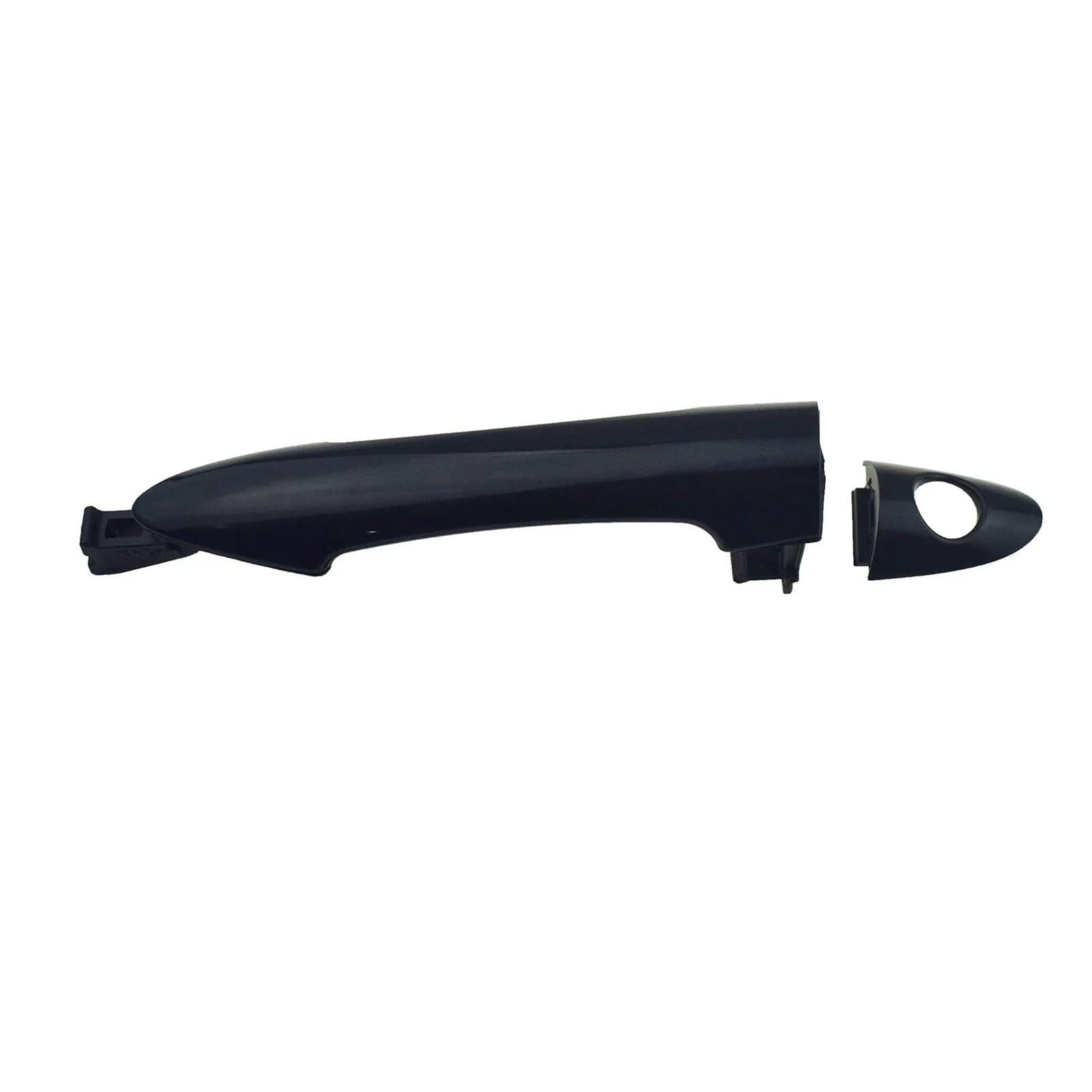Trixly Black Front Left Car Door Handle Chrome Black Front Rear Left Right Outside Exterior Outer Door Handle