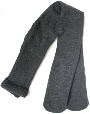 2 Pairs Girls Cotton Rich School Tights Grey Black Or Navy (Age 5-6, Grey)