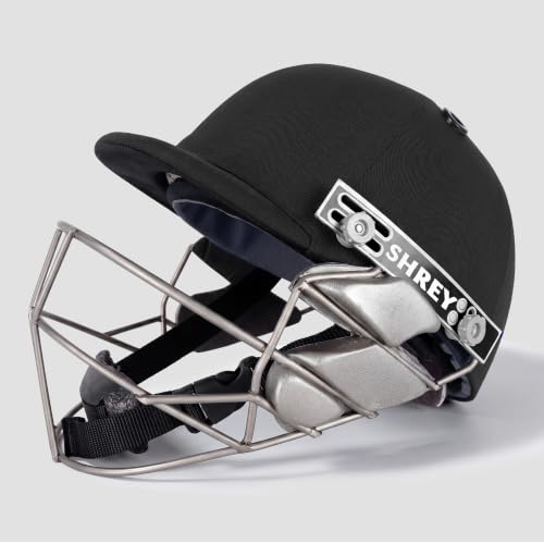 Image of SHREY Pro Guard Stainless Steel 2.0 Batting Cricket Helmet for Men's (Black, S)