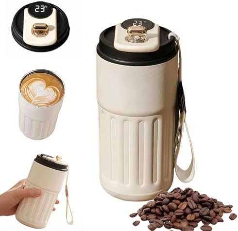 Copo Termico Em Aco InoxidáVel,Visor De Temperatura Tampa| Parede...
