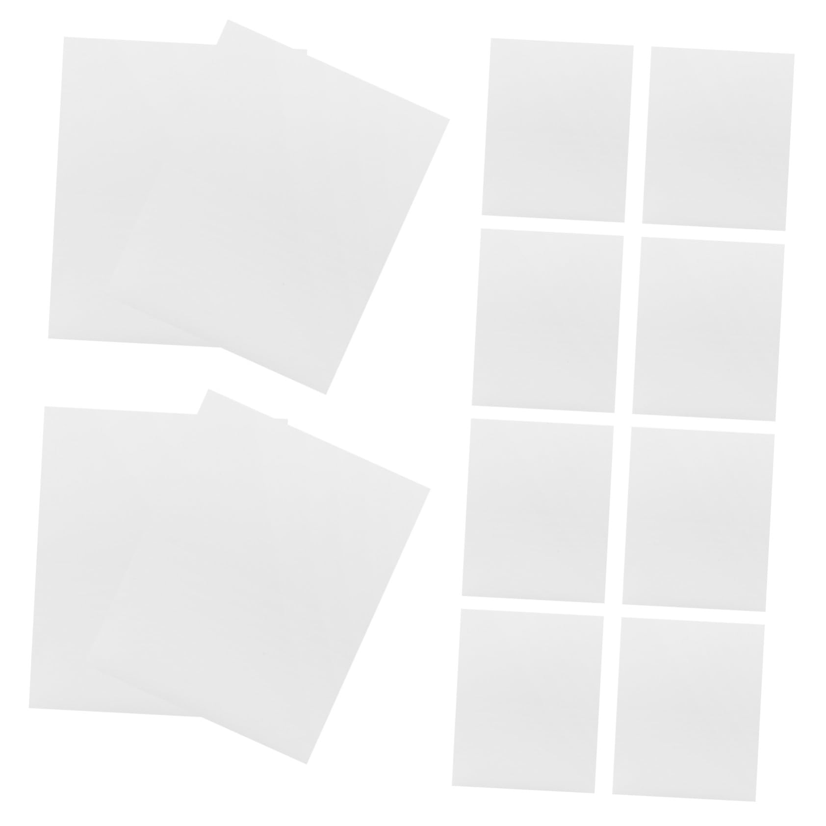 60 Feuilles Étiquettes Adhésives Mat Argenté Autocollantes Imprimables Résistantes à Eau Grandes Étiquettes Expédition avec Adhésif Fort pour Imprimantes Laser et Jet Encre