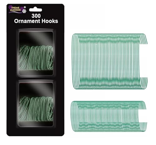 300 Christmas Tree Ornament Baubles Hangers Hooks Hanging Wire Holder Craft Hook (assorted sizing)