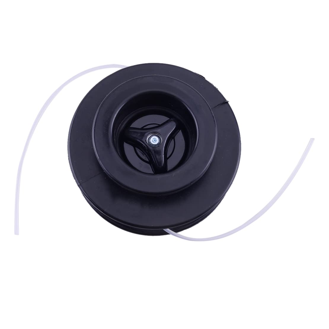 Universal Dual 2 línea de alimentación manual cabeza de fijación reemplazo recambio repuesto para desbrozadora Strimmer Trimmer