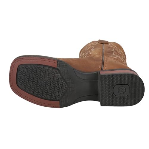 Image of Roper Big Kids Cow Hide Boot, Brown, 4