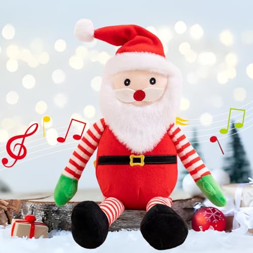 Singender und Tanzender Weihnachtsmann Plüsch, 15.5 Zoll Musik...