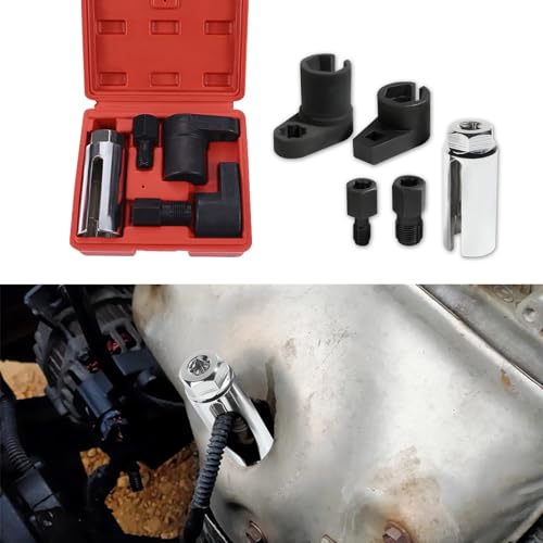 Middrivr Jsorum Oxygen Sensor Socket, O2 Sensor Removal Kit, O2 Oxygen Sensor Socket Offset Wrench Remover Tool, Car Accessories O2 Oxygen Sensor Socket Set for Removing and Install Oxygen Sensors