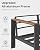 Oasbira Aluminum Outdoor Patio Furniture Set with Coffee Table, 5 Piece Patio Conversation Sets, Patio Sectional Furniture Set for Porch, Balcony, Yard, Gray