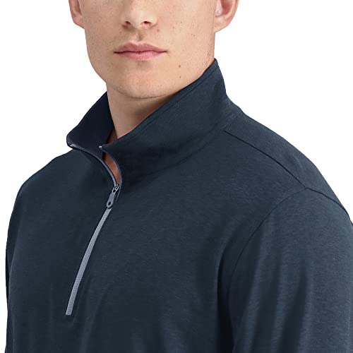 Haggar Men's The Active Series Tech Jersey Stretch Quarter Zip2