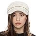 ColorSun Women's Newsboy Caps Beret Hat for Fashion Ladies White