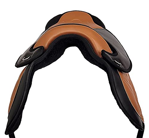 Foto von A&M Reitsport Baumloser Wanderreitsattel SAMI Tan aus Kunstleder Neu Sattel, Größe:16 Zoll
