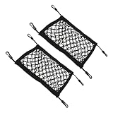 FOYTOKI 2 Stück Pack Paddleboard Aufbewahrungstaschen mit Elastischem Netz Große Bootsnetzsäcke aus Strapazierfähigem Material Stabile Befestigung für Sup und Kajak Vielseitige