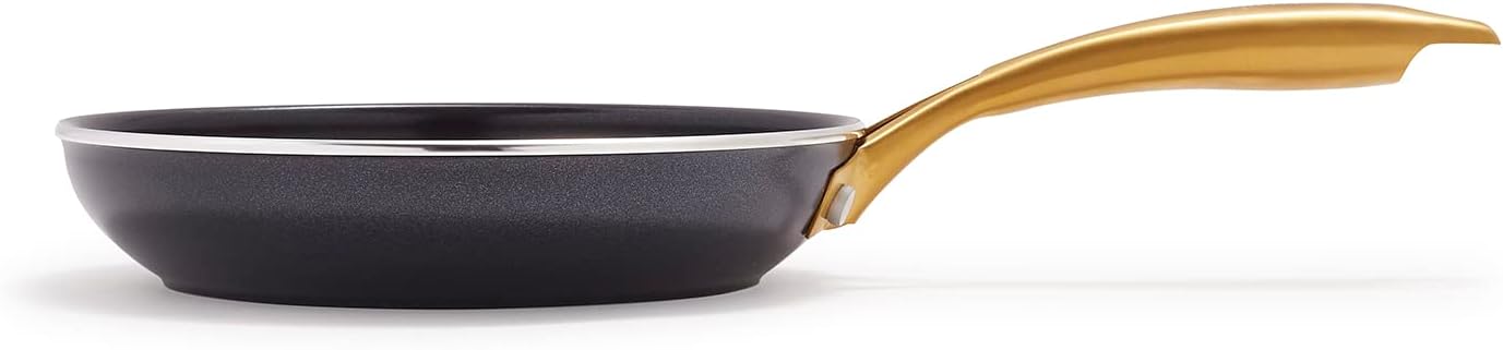 Greenpan Studio, Ceramic Coating with Mineral Ingredients Derived from Sand, Without Toxic Substances, 7.9 inches (20 cm), IH Gas Compatible, Non-Stick, High Thermal Conductivity with Diamond