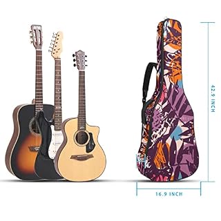 Housse de transport rembourrée imperméable Oxford pour guitare avec bandoulière réglable Motif feuilles de palmier… - Les Beatles, Paul McCartney, John Lennon, RIngo Starr, George Harrison Housse de transport rembourrée imperméable Oxford pour guitare avec bandoulière réglable Motif feuilles de palmier… – Image 5