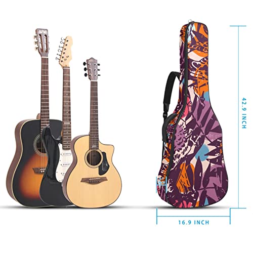 Housse de transport rembourrée imperméable Oxford pour guitare avec bandoulière réglable Motif feuilles de palmier… - Les Beatles, Paul McCartney, John Lennon, RIngo Starr, George Harrison Housse de transport rembourrée imperméable Oxford pour guitare avec bandoulière réglable Motif feuilles de palmier… – Image 6