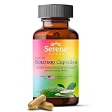 Serene Herbs Graviola Soursop Capsules Organic - Guanabana Extract Pills with Black Seed, Irish Moss & Moringa - 16 Herb Daily Supplements & Digestive Support - Vegan, Non-GMO - 7,000 mg - 60 Count