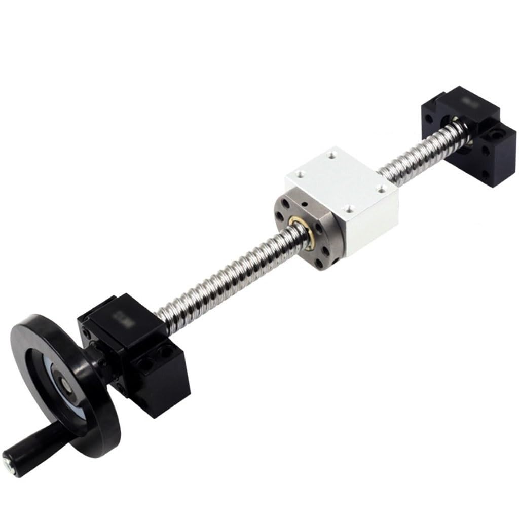 1Kit Set di Viti a Sfere, SFU 2005 2010 2505 2510 Lunghezza 500mm 1000mm Guide lineari + BF/BK12 + Alloggiamento for Dado a Sfere, Accessori for stampanti 3D for Parti CNC(2005,500MM)