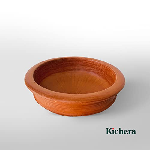 Image of Kichera Pottery Earthen Kadai /Clay Pots for Cooking & Serving (3 Litre)